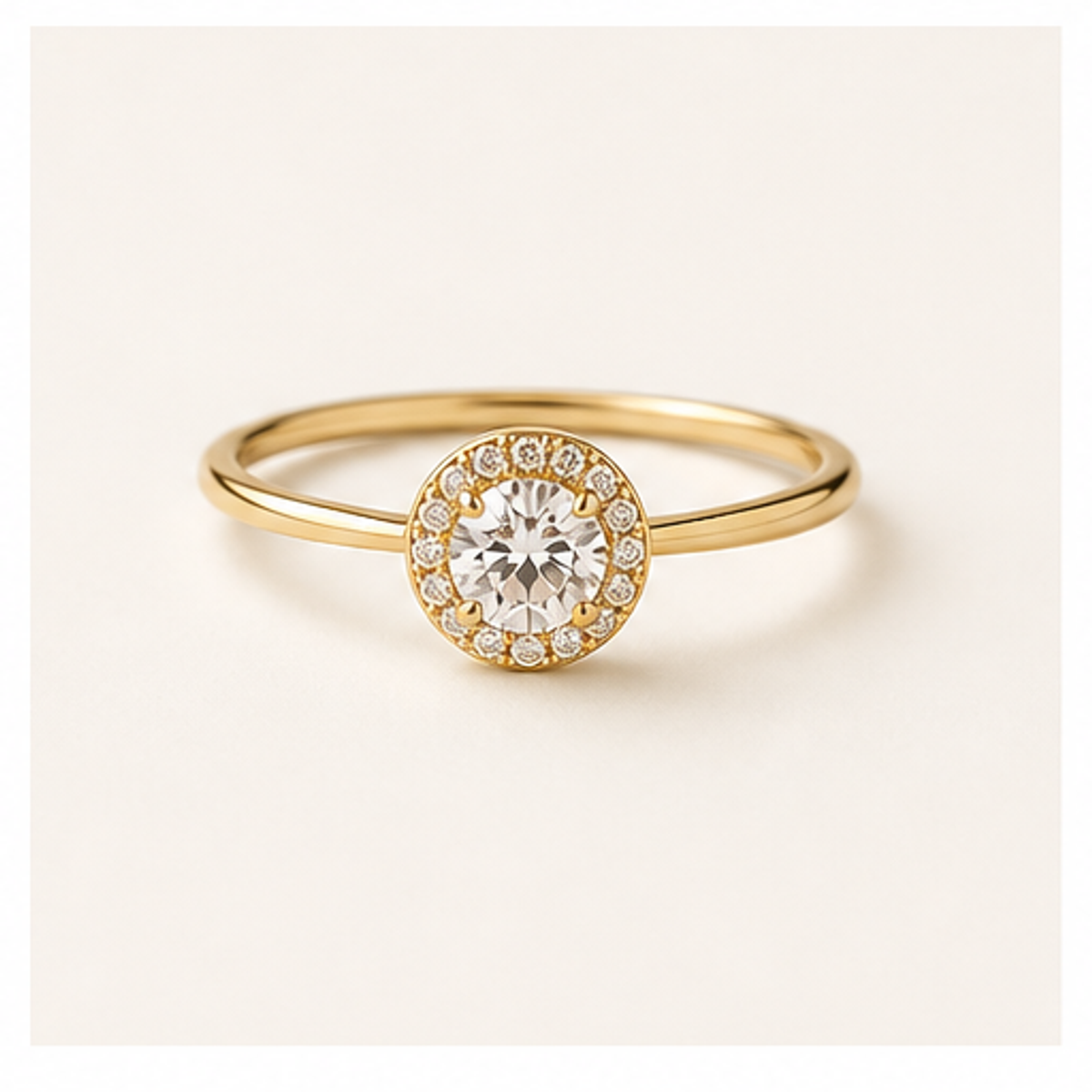 Bague plaquée or Emma Home Beauté